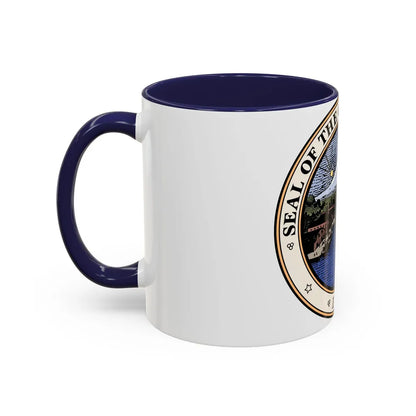 Seal of Tacoma WA - Accent Coffee Mug-Go Mug Yourself