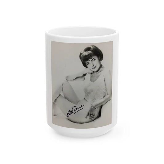 Ella Raines #201 (Vintage Female Icon) White Coffee Mug-15oz-Go Mug Yourself