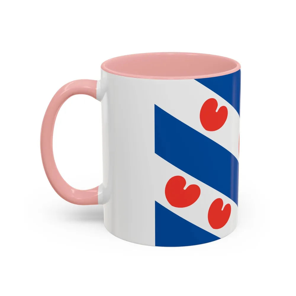 Flag of Friesland Netherlands - Accent Coffee Mug-Go Mug Yourself