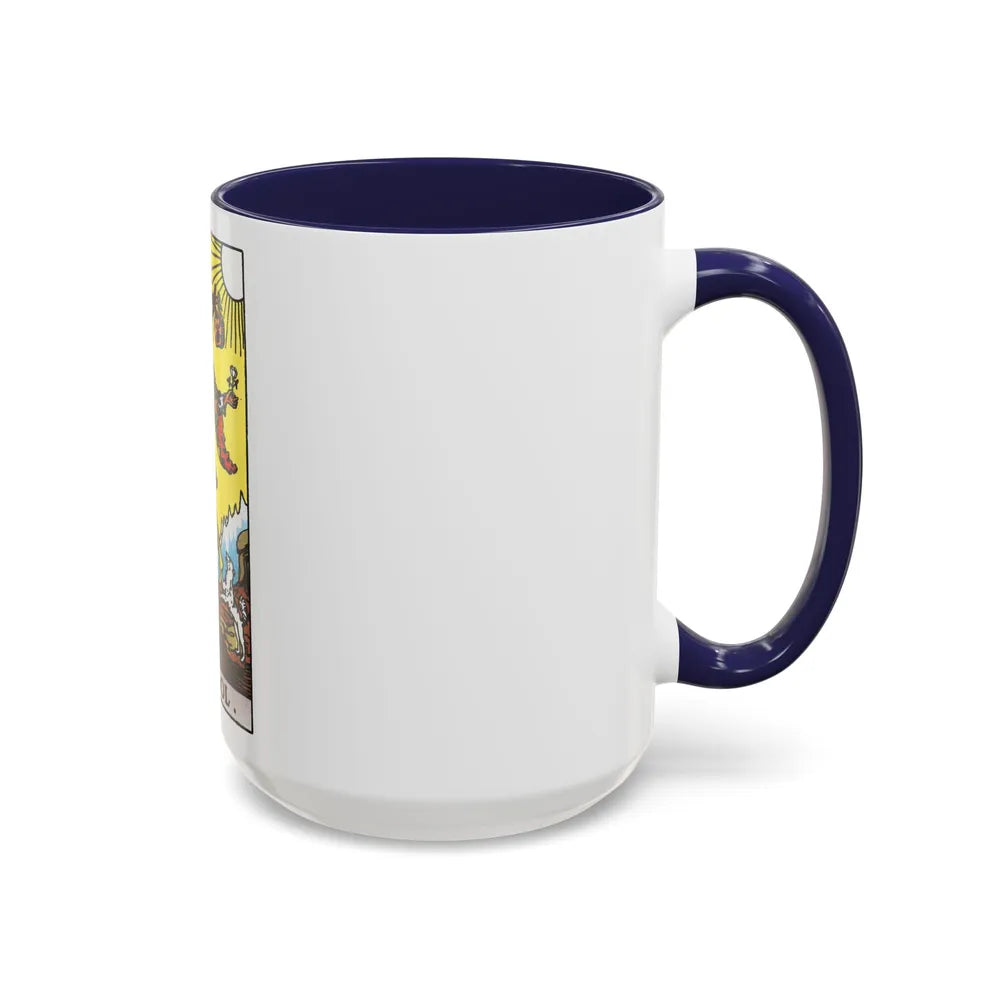 The Fool (Tarot Card) Accent Coffee Mug-Go Mug Yourself