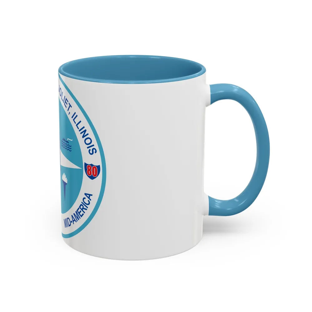 Seal of Joliet Illinois - Accent Coffee Mug-Go Mug Yourself