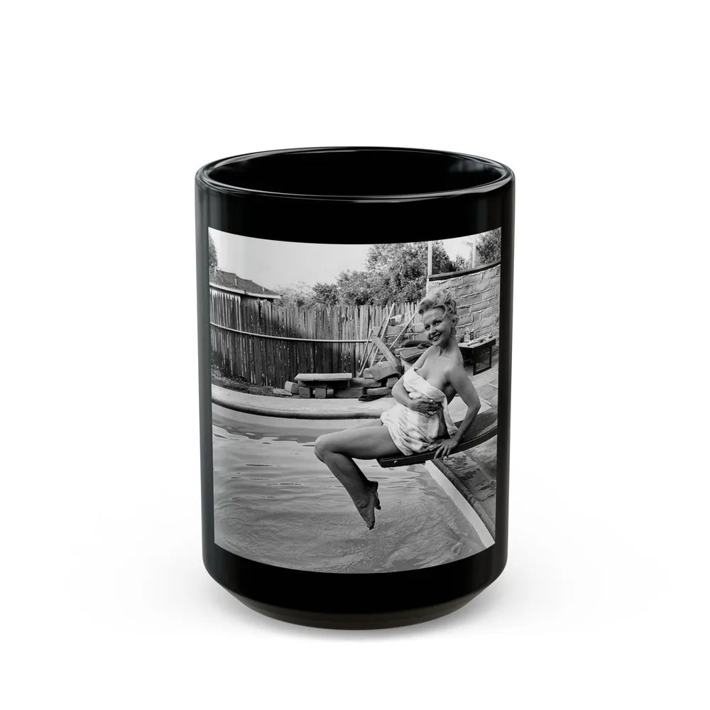 Greta Thyssen #101 (Vintage Female Icon) Black Coffee Mug-15oz-Go Mug Yourself