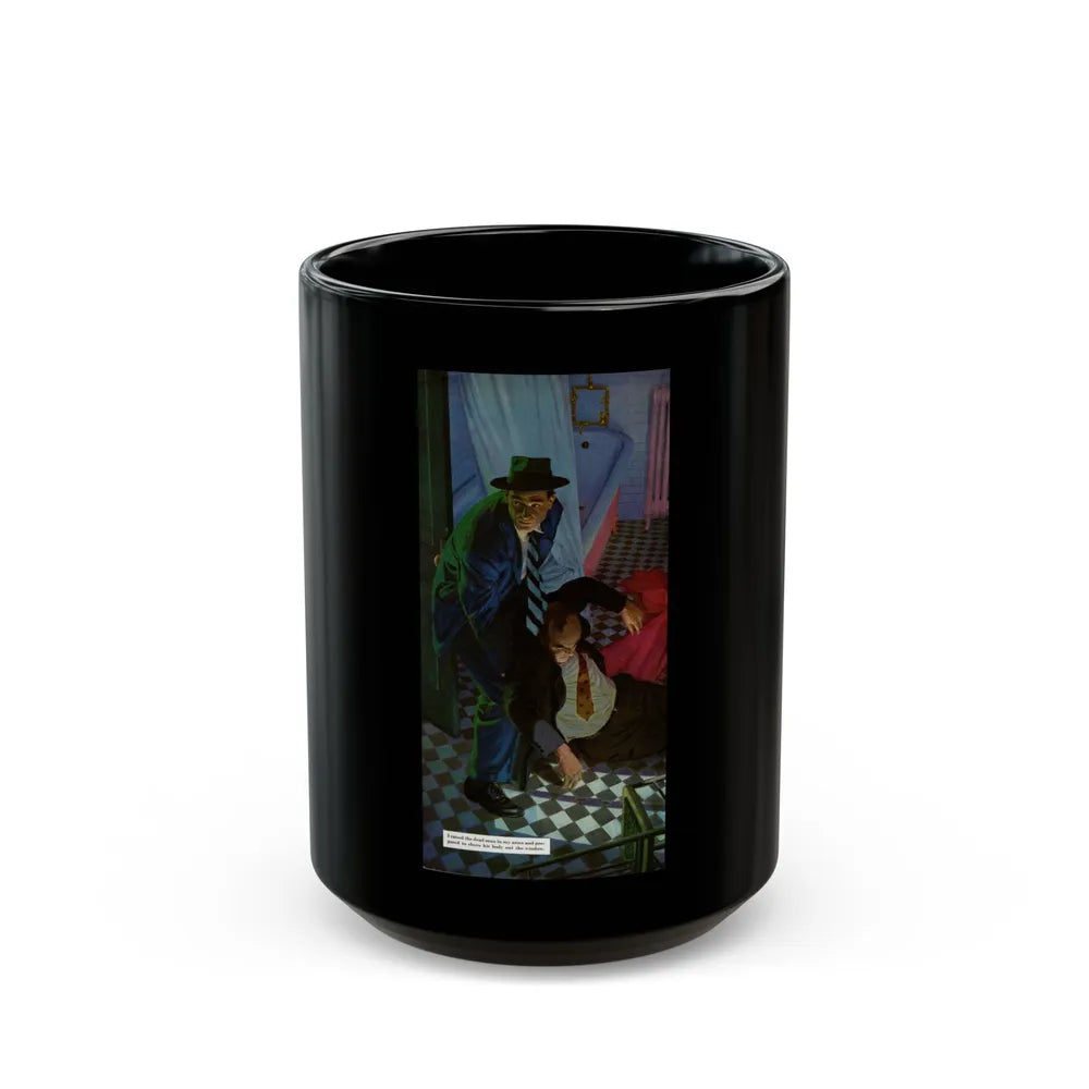 Crime at Midnight, 1955 - Black Coffee Mug-15oz-Go Mug Yourself