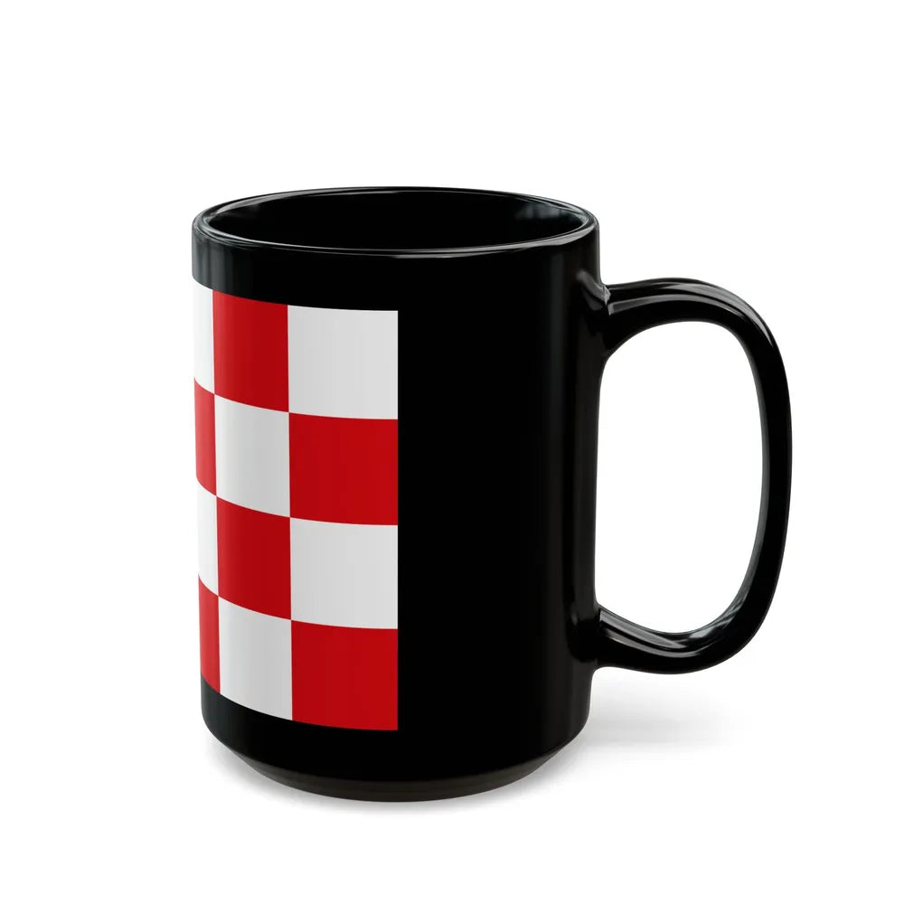 Flag of North Brabant Netherlands - Black Coffee Mug-Go Mug Yourself