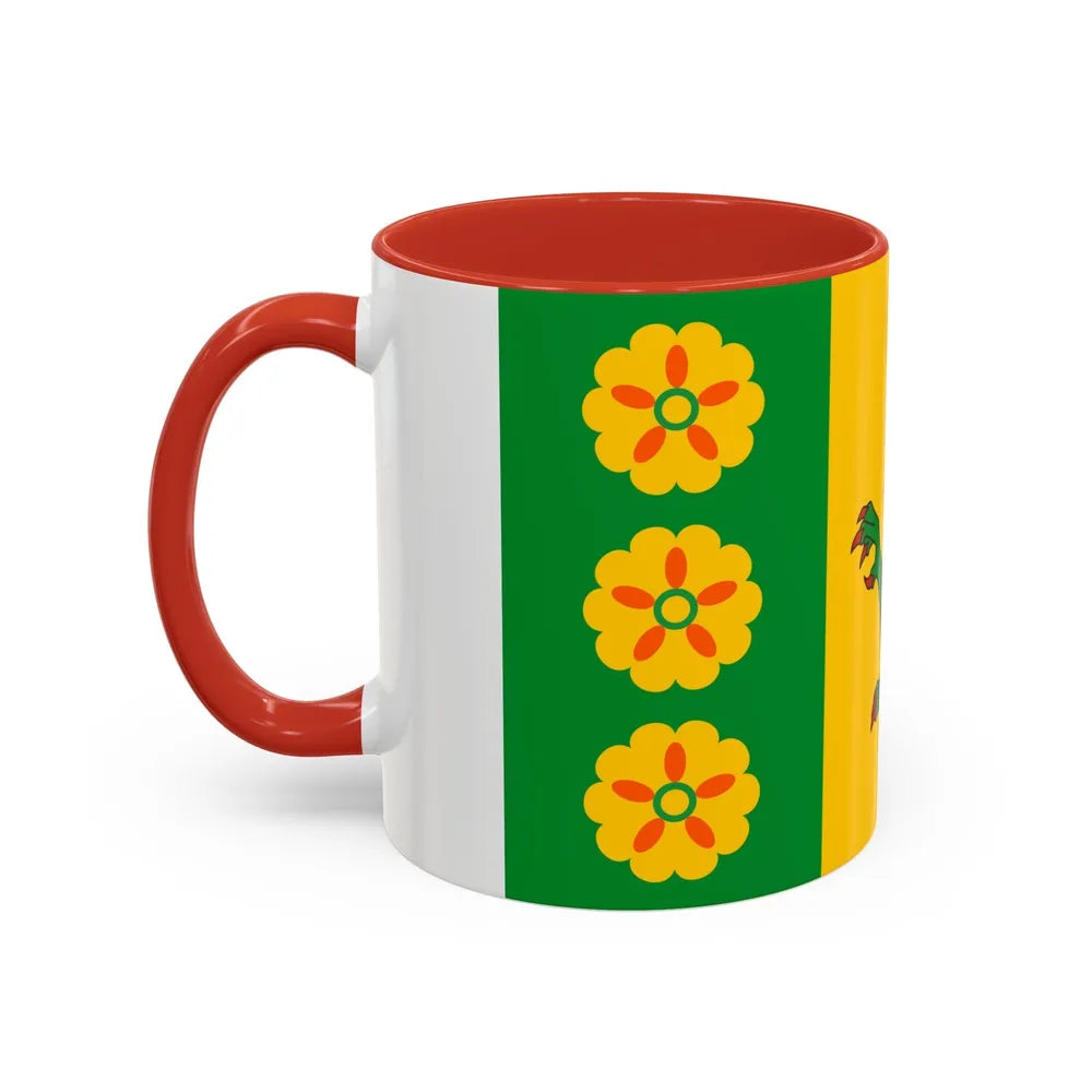 Flag of Evenley UK - Accent Coffee Mug-Go Mug Yourself