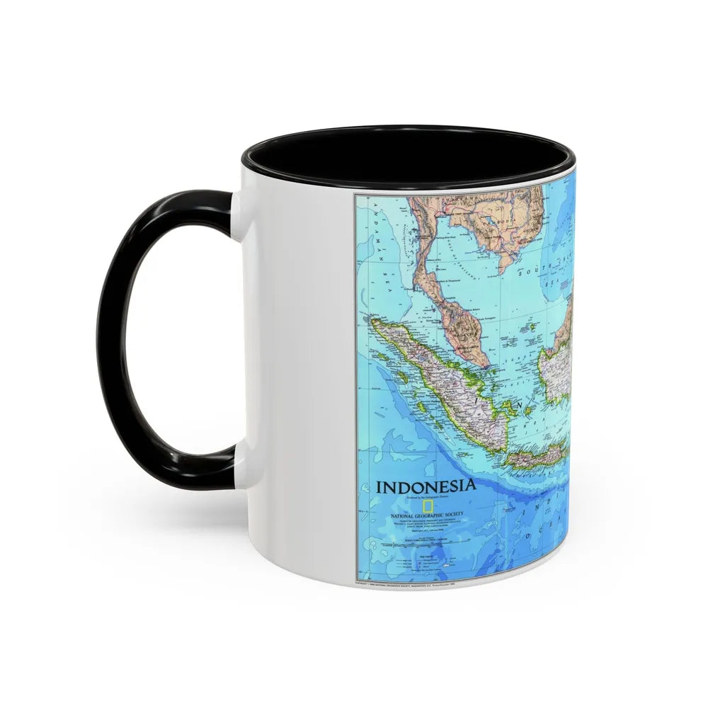 Indonesia 1 (1996) (Map) Accent Coffee Mug-Go Mug Yourself