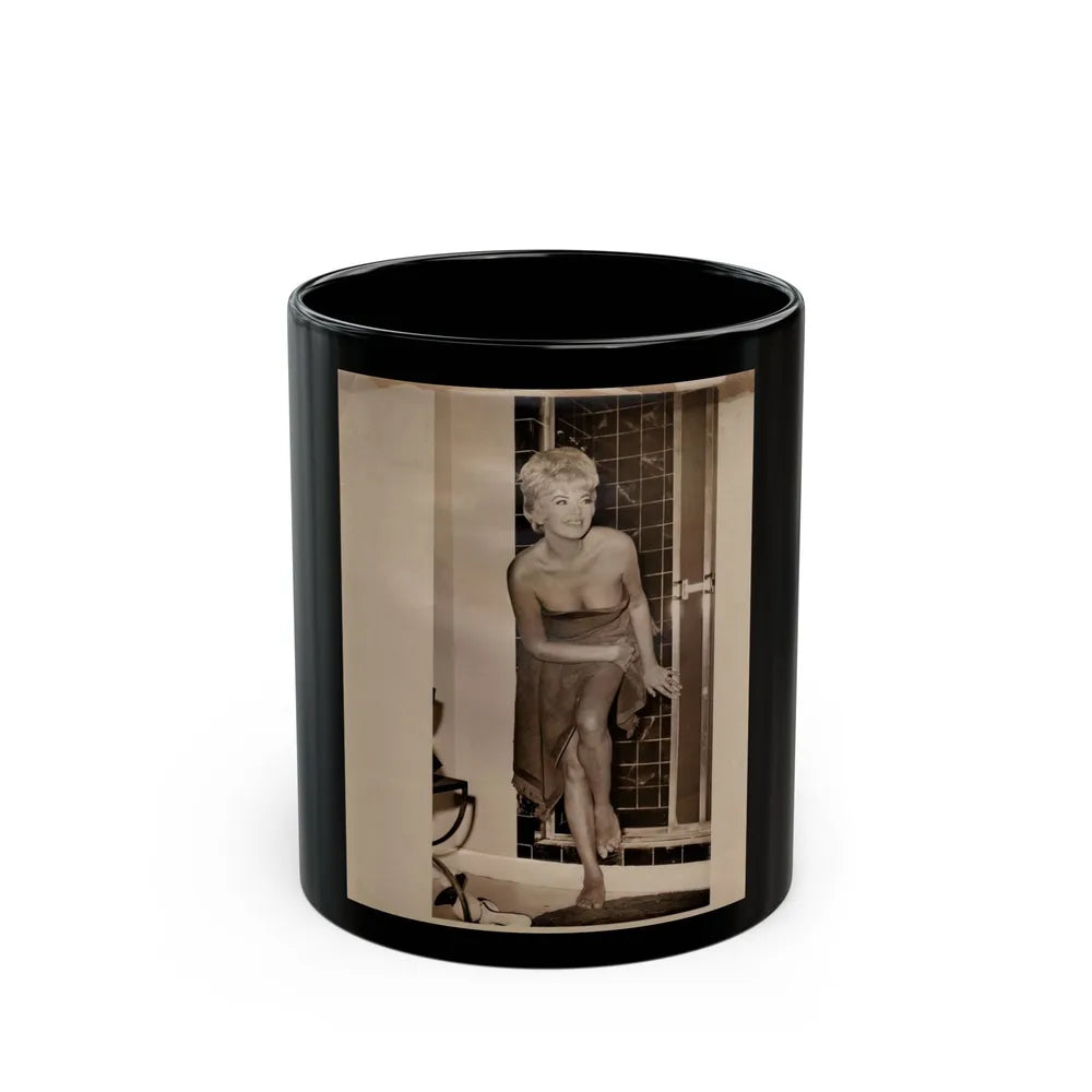 Barbara Nichols #397 (Vintage Female Icon) Black Coffee Mug-11oz-Go Mug Yourself