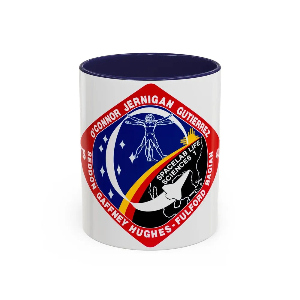 STS 40 (NASA) Accent Coffee Mug-11oz-Navy-Go Mug Yourself