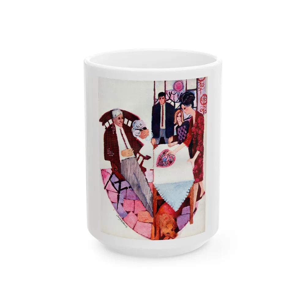 Dusty Valentine by Cathleen Rogers, Homes & Gardens, 1966 - White Coffee Mug-15oz-Go Mug Yourself