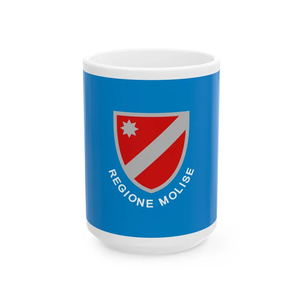 Flag of Molise Italy - White Coffee Mug-15oz-Go Mug Yourself