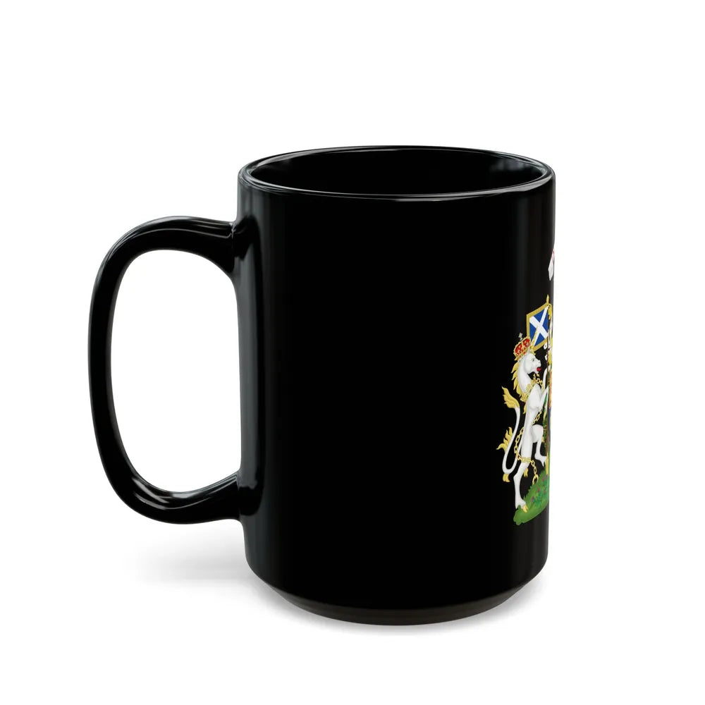 Coat of Arms of Scotland (1603-1649) - Black Coffee Mug-Go Mug Yourself