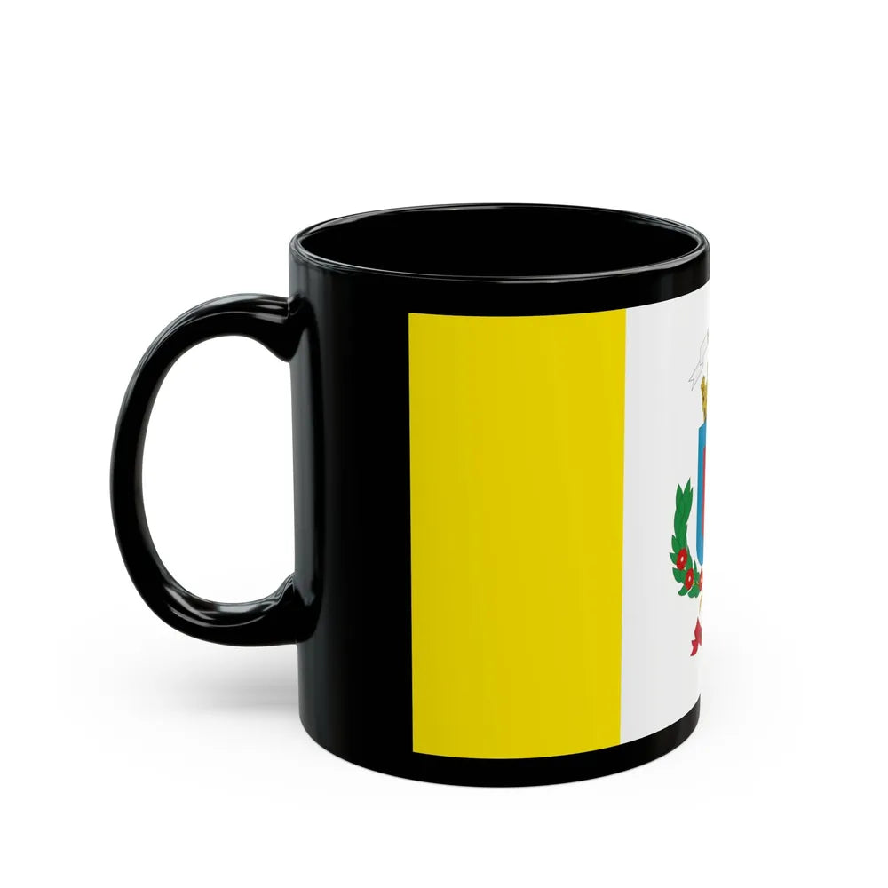 Flag of Heredia Province Costa Rica - Black Coffee Mug-Go Mug Yourself