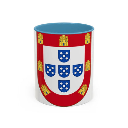 Royal Arms of Portugal - Accent Coffee Mug-11oz-Light Blue-Go Mug Yourself