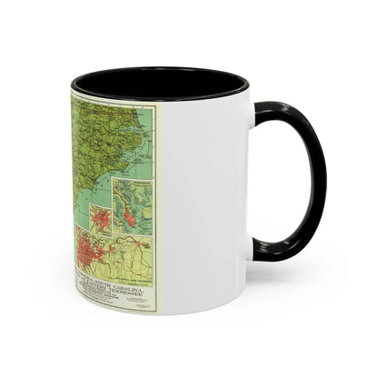 USA - Southeastern (1926) (Map) Accent Coffee Mug-Go Mug Yourself