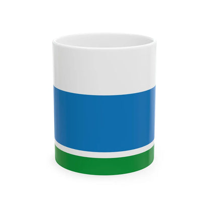 Flag of Sverdlovsk Oblast Russia - White Coffee Mug-11oz-Go Mug Yourself