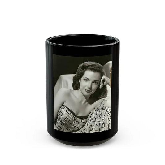 Cathy Downs #67 (Vintage Female Icon) Black Coffee Mug-15oz-Go Mug Yourself