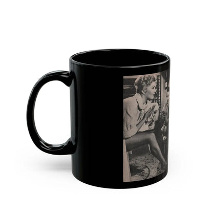 Kim Novak #166 - Scanned Mag. 66 Photos (Vintage Female Icon) Black Coffee Mug-Go Mug Yourself