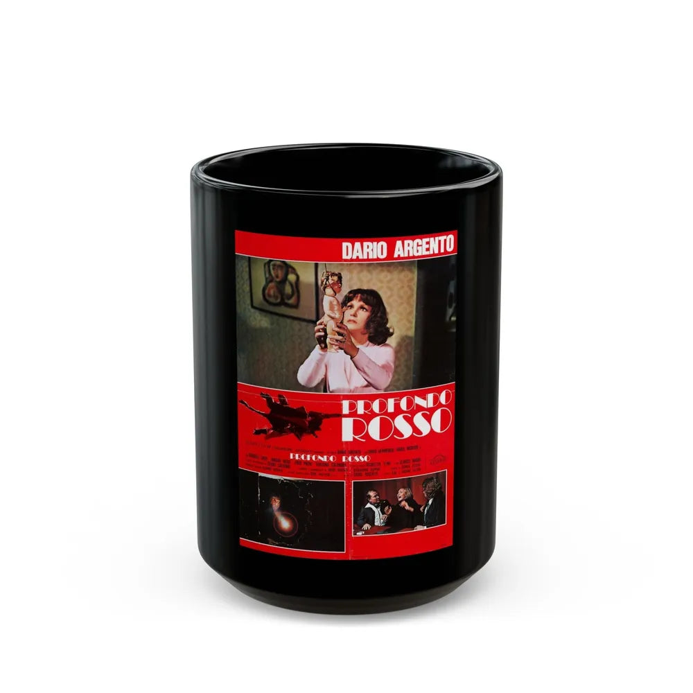 DEEP RED (ITALIAN) 2 1975 Movie Poster - Black Coffee Mug-15oz-Go Mug Yourself