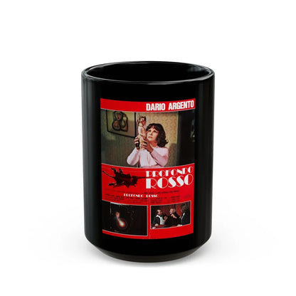 DEEP RED (ITALIAN) 2 1975 Movie Poster - Black Coffee Mug-15oz-Go Mug Yourself