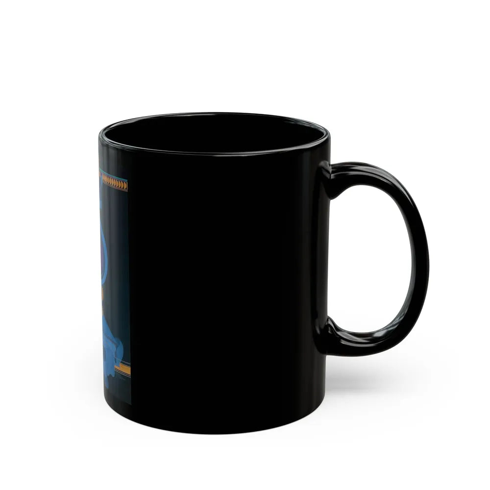 Blue Indigo - Black Coffee Mug-Go Mug Yourself