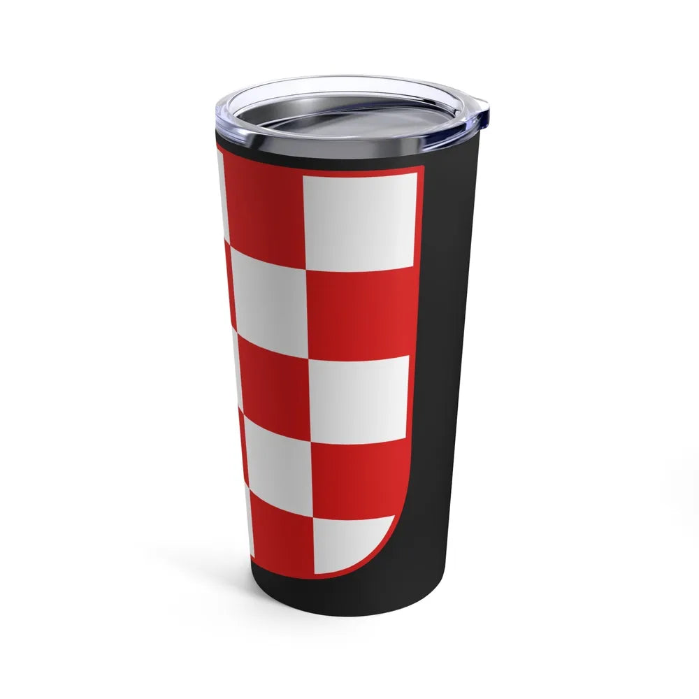 Coat of arms of Croatia (white chequy) - Tumbler 20oz-Go Mug Yourself