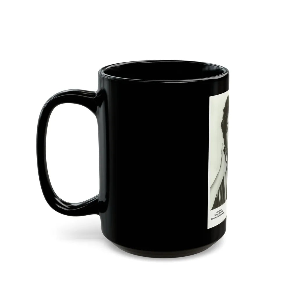 Faith Domergue #138 (Vintage Female Icon) Black Coffee Mug-Go Mug Yourself