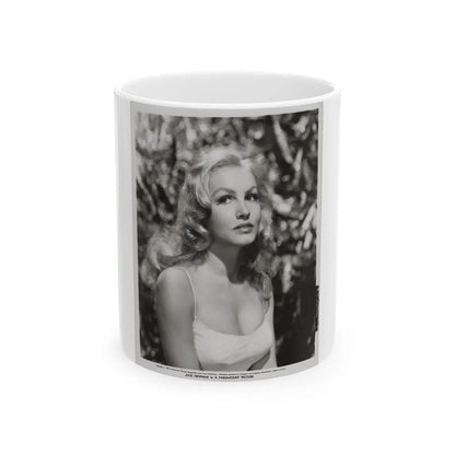 Julie Newmar #103 (Vintage Female Icon) White Coffee Mug-11oz-Go Mug Yourself