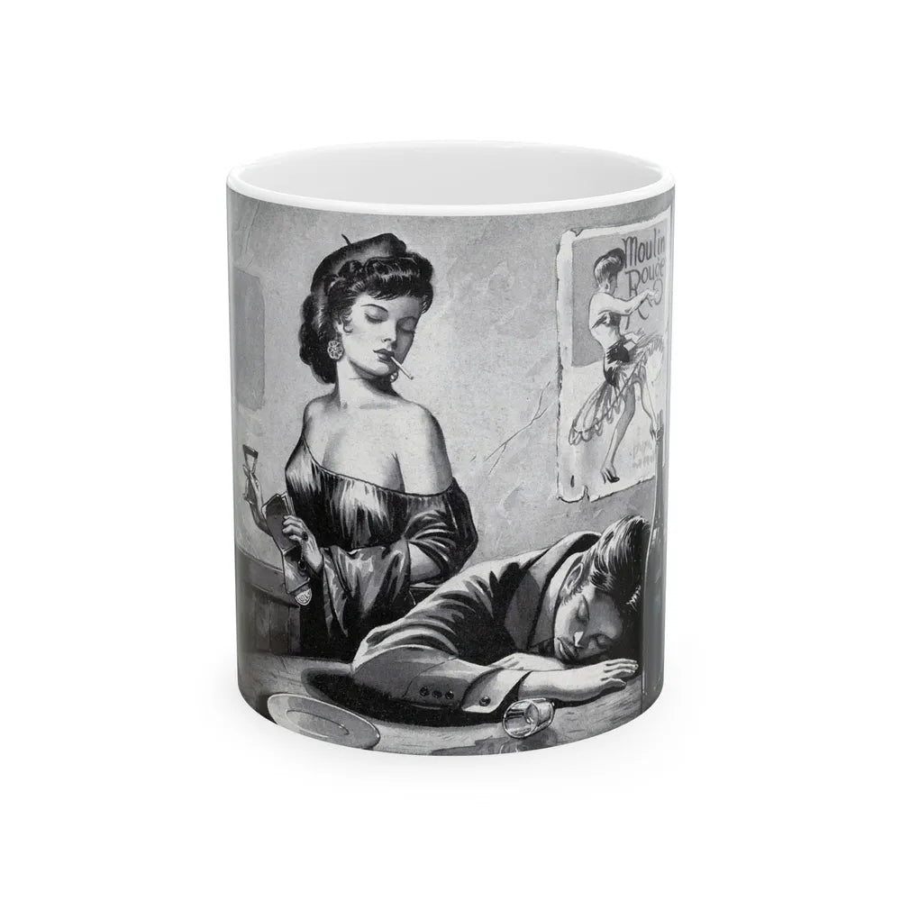 French Beret, Figure Photography magazine - White Coffee Mug-11oz-Go Mug Yourself