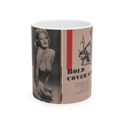 Lee Wilson #02 - Pages 1 & 2 of 4 Featuring, Lee+2 B&W Photos & Short Article from Bold Pocket Mag. January '56 (Vintage Female Icon) White Coffee Mug-11oz-Go Mug Yourself