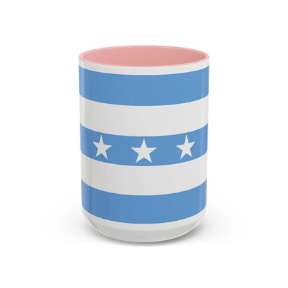 Flag of Guayaquil Ecuador - Accent Coffee Mug-15oz-Pink-Go Mug Yourself