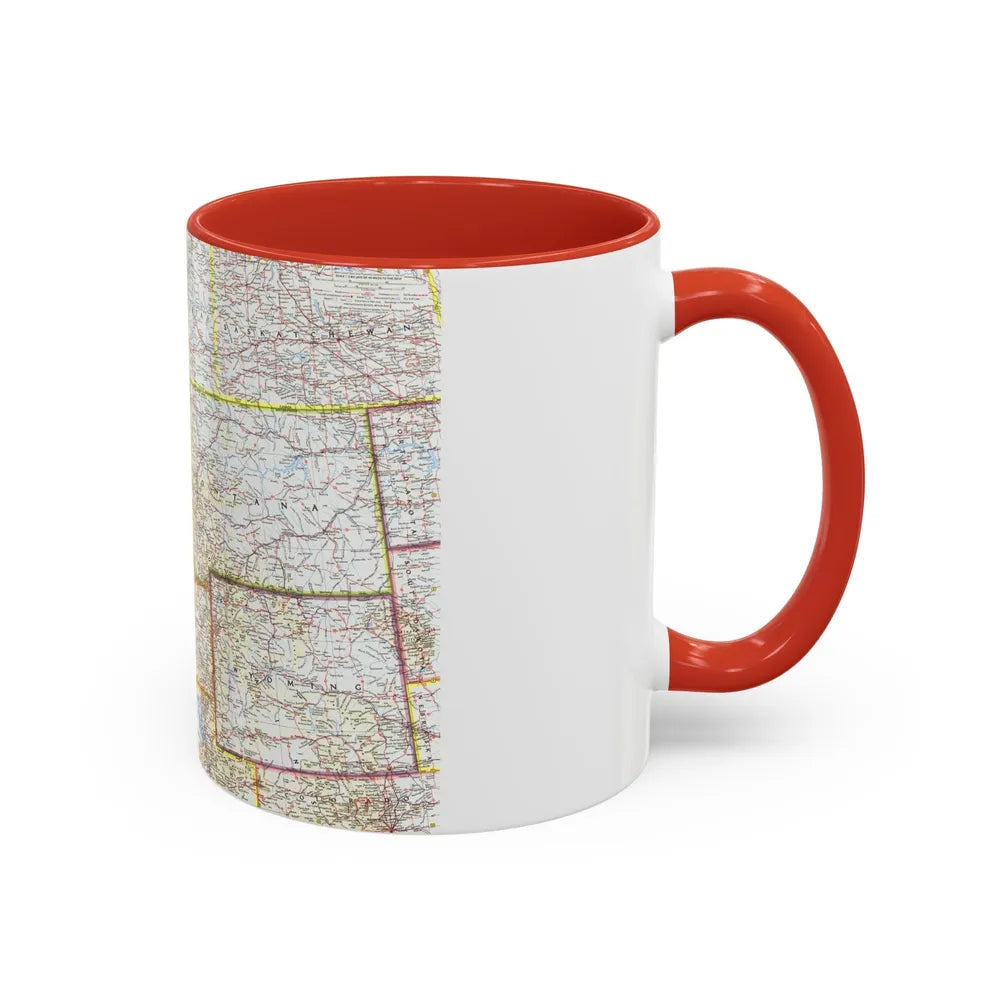 USA - Northwestern (1960) (Map) Accent Coffee Mug-Go Mug Yourself