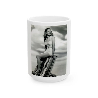 Doris Day #63 (Vintage Female Icon) White Coffee Mug-15oz-Go Mug Yourself