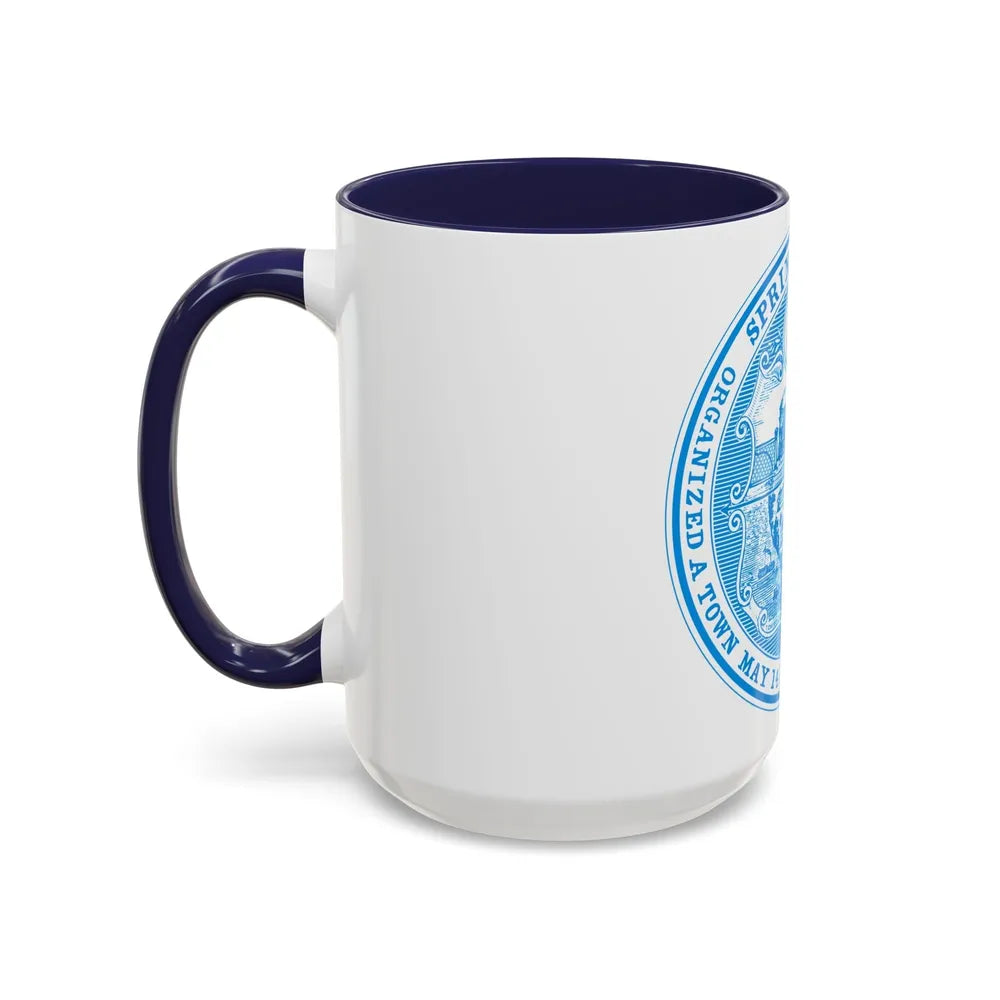 Seal of Springfield Massachusetts - Accent Coffee Mug-Go Mug Yourself