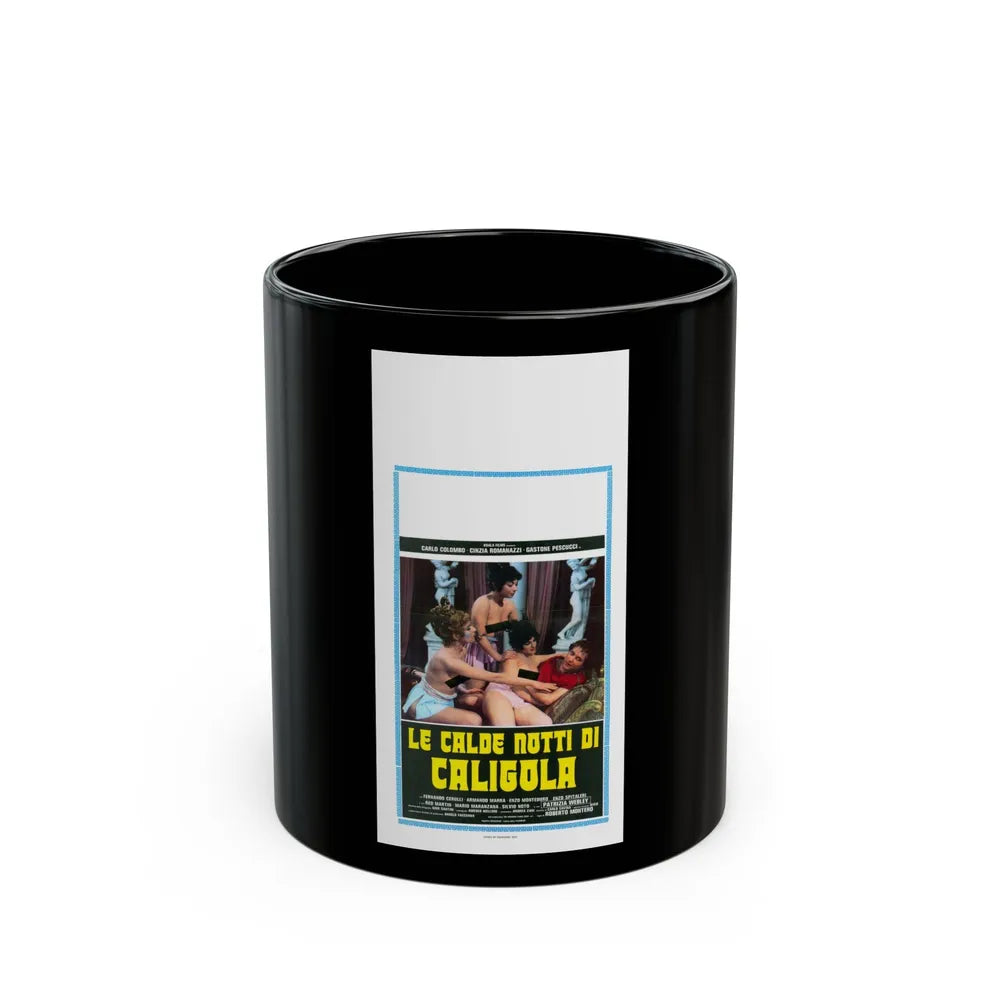 CALIGULA'S HOT NIGHTS 1977 Movie Poster - Black Coffee Mug-11oz-Go Mug Yourself