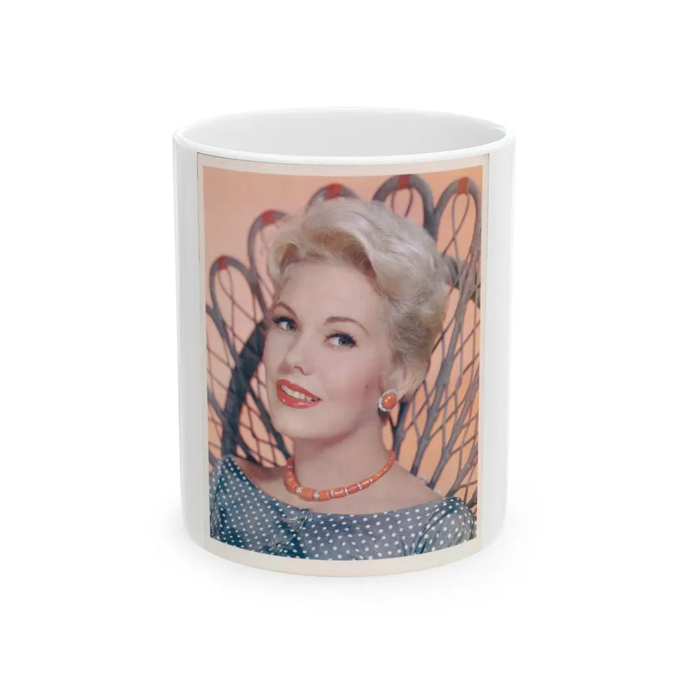 Kim Novak #126 (Vintage Female Icon) White Coffee Mug-11oz-Go Mug Yourself