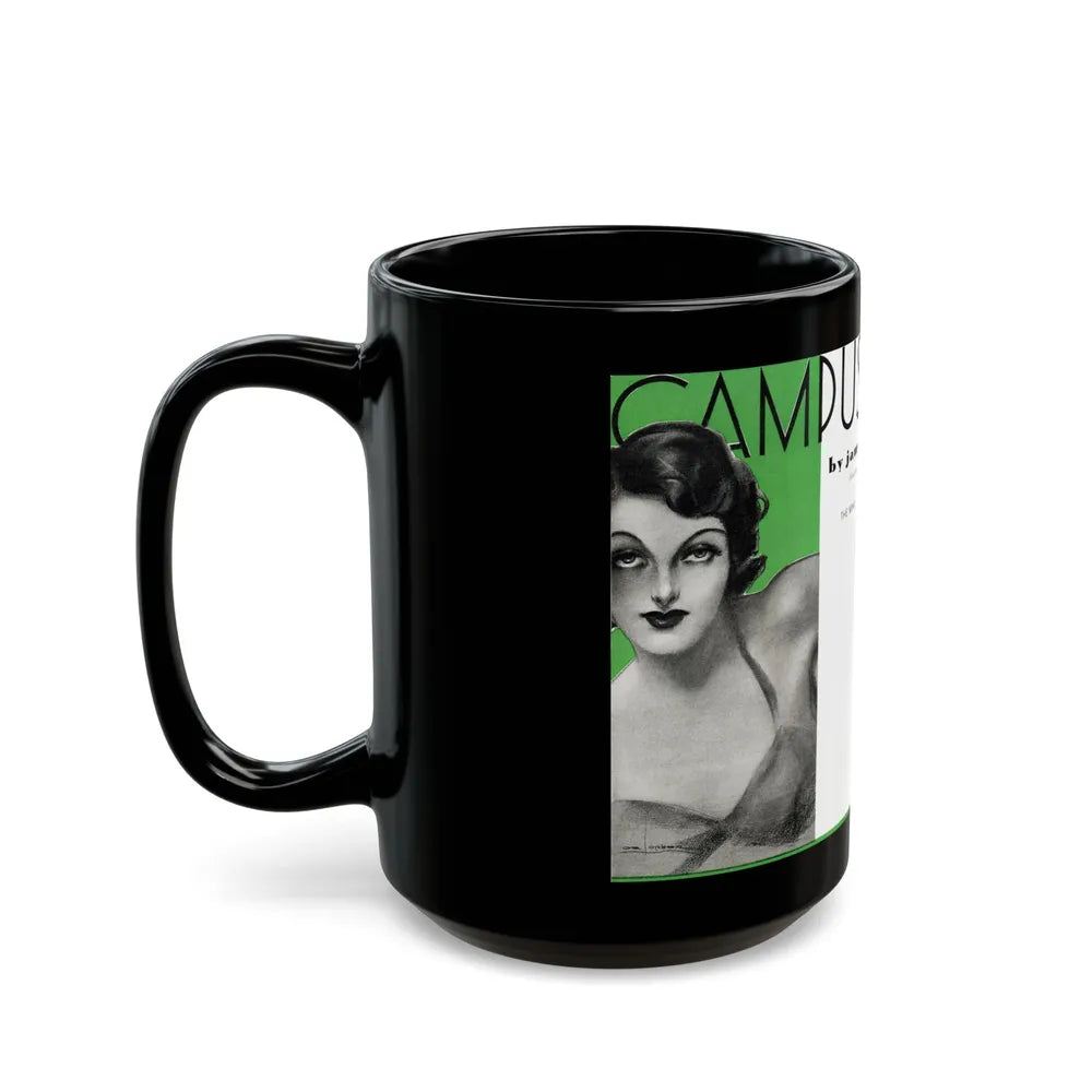 Campus Widows, College Humor and Sense, December 1933 - Black Coffee Mug-Go Mug Yourself