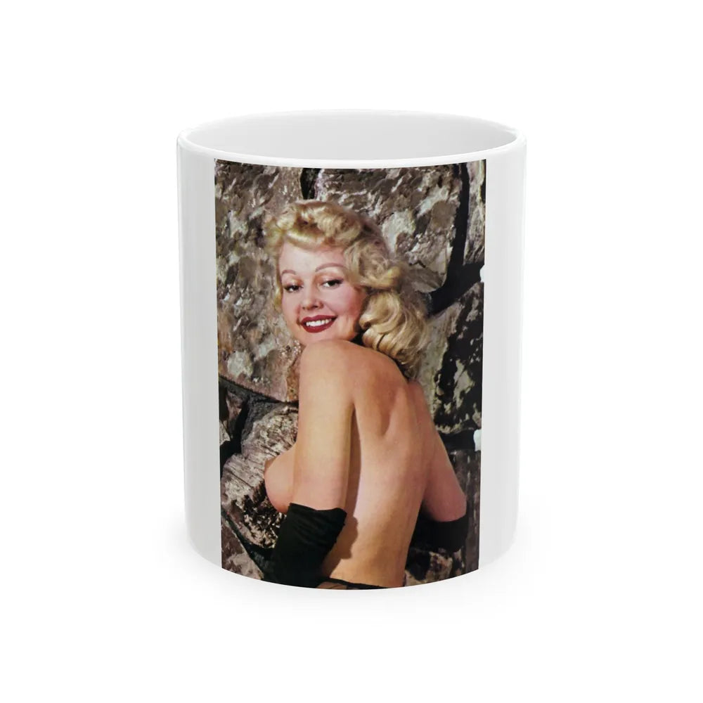 Greta Thyssen #27 - Topless (Vintage Female Icon) White Coffee Mug-11oz-Go Mug Yourself