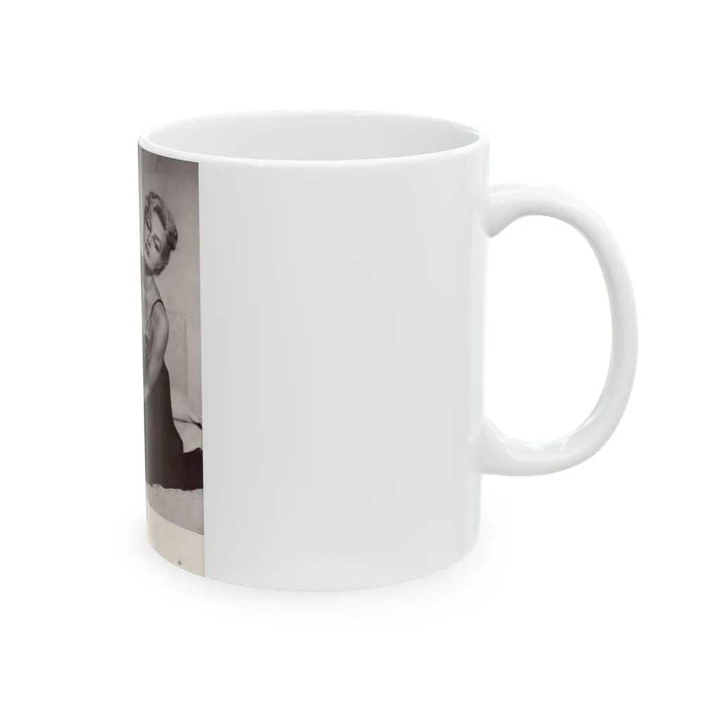 Julie Newmar #288 (Vintage Female Icon) White Coffee Mug-Go Mug Yourself