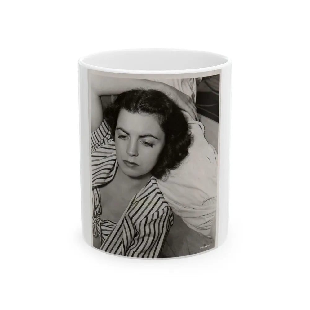 Faith Domergue #207 (Vintage Female Icon) White Coffee Mug-11oz-Go Mug Yourself