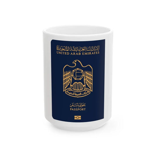 UAE Passport - White Coffee Mug-15oz-Go Mug Yourself