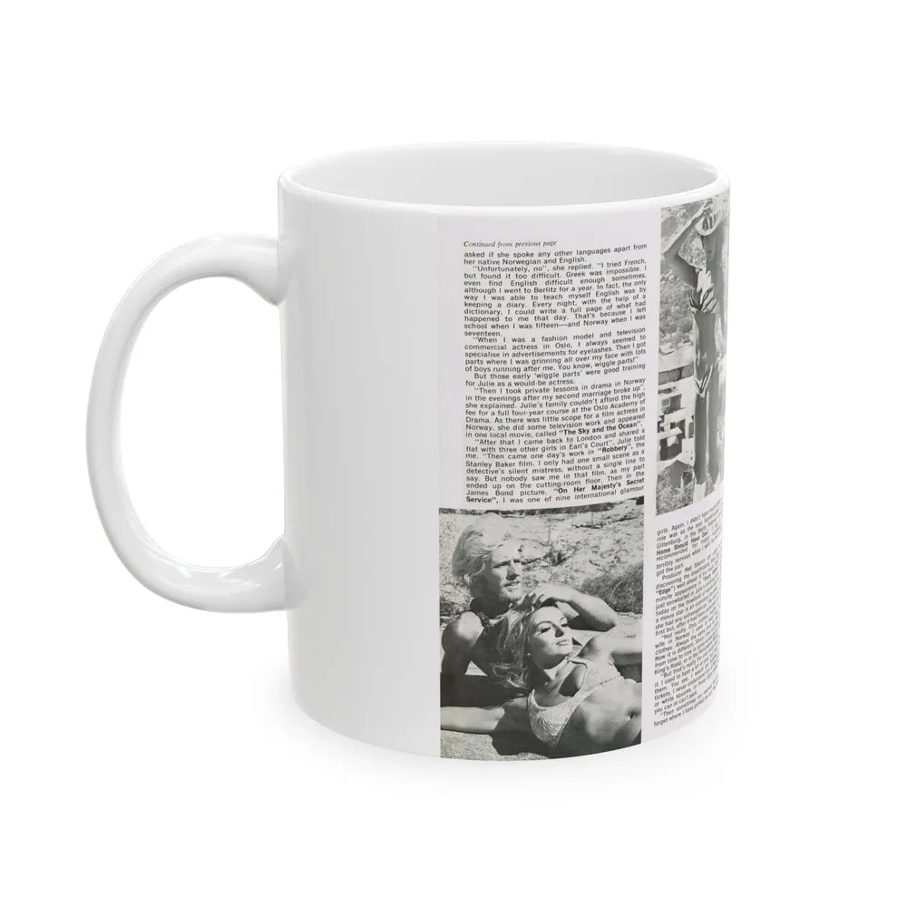 Julie Ege #188 (Vintage Female Icon) White Coffee Mug-Go Mug Yourself