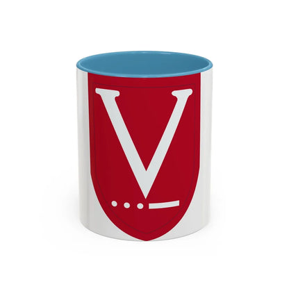 Victory Task Force (U.S. Army) Accent Coffee Mug-11oz-Light Blue-Go Mug Yourself