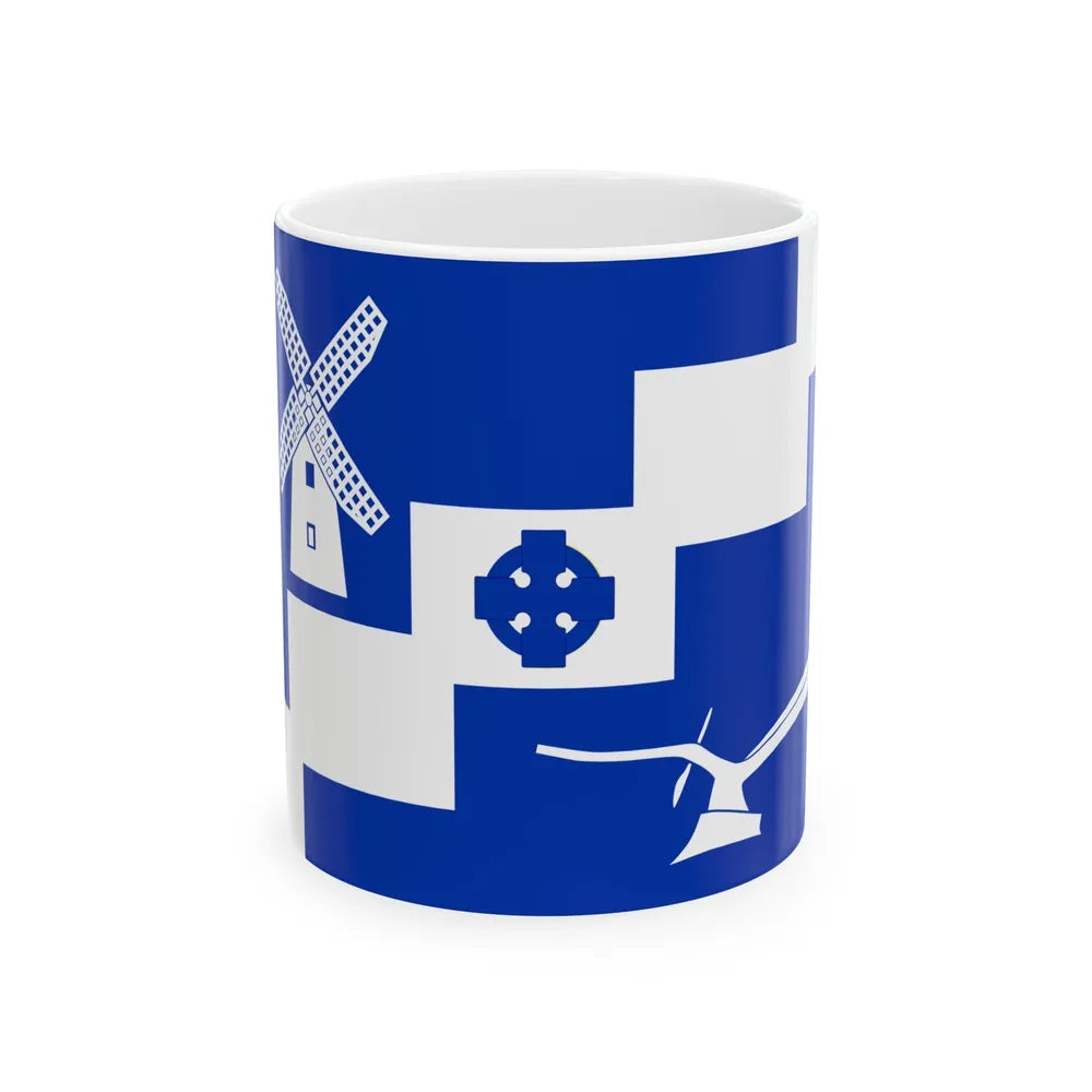 Flag of Staining UK - White Coffee Mug-11oz-Go Mug Yourself