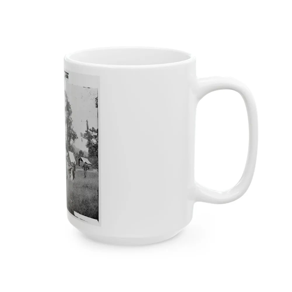 Chattanooga, Tenn., Vicinity. Federal Camp By The Tennessee River (U.S. Civil War) White Coffee Mug-Go Mug Yourself