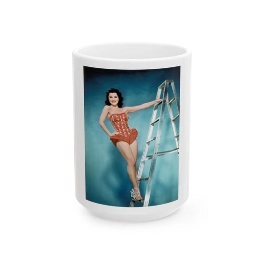 Debra Paget #259 5 (Vintage Female Icon) White Coffee Mug-15oz-Go Mug Yourself