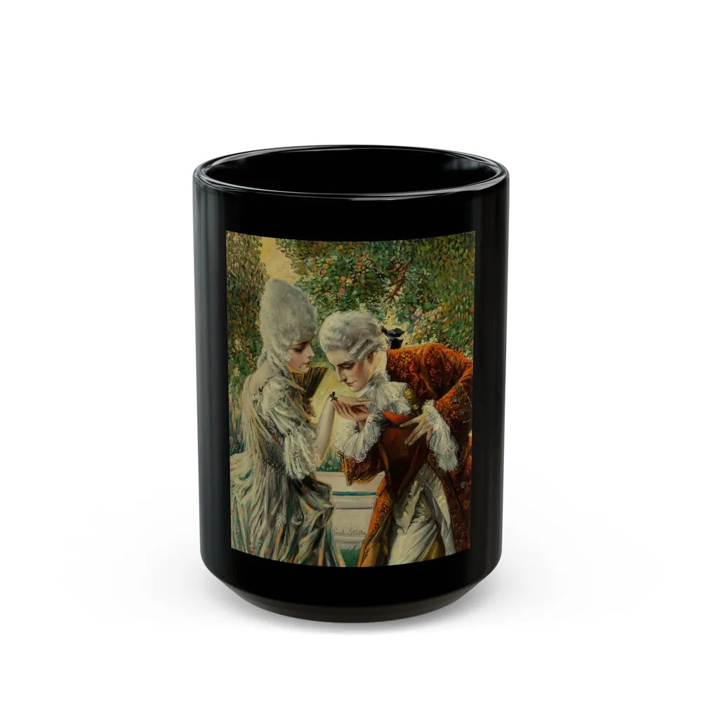 Courting Courtiers, The Elks magazine cover, June 1925 - Black Coffee Mug-15oz-Go Mug Yourself