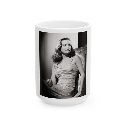 Ella Raines #02 2 (Vintage Female Icon) White Coffee Mug-15oz-Go Mug Yourself