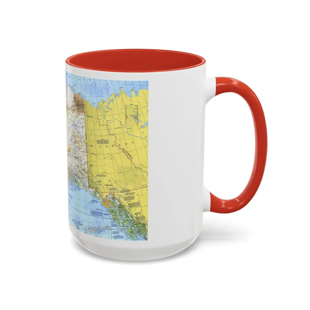 USA - Alaska (1975) (Map) Accent Coffee Mug-Go Mug Yourself