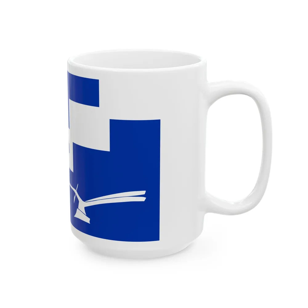 Flag of Staining UK - White Coffee Mug-Go Mug Yourself