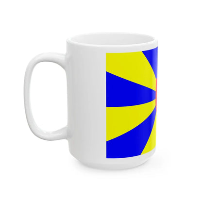 Flag of West Flanders Belgium - White Coffee Mug-Go Mug Yourself